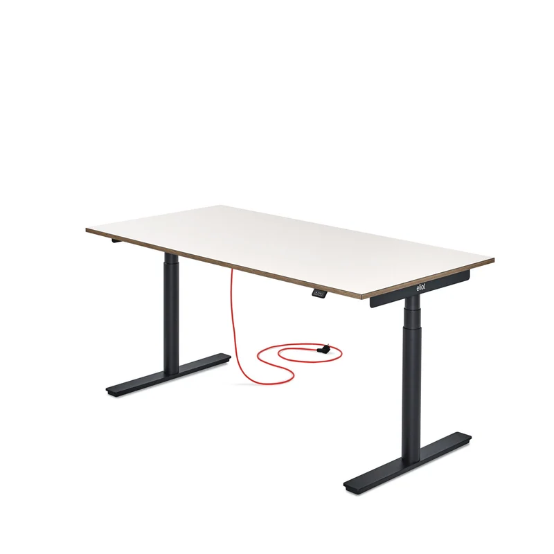 Eliot Original Black Tischplatte Multiplex Fenix Bianco 160x79cm