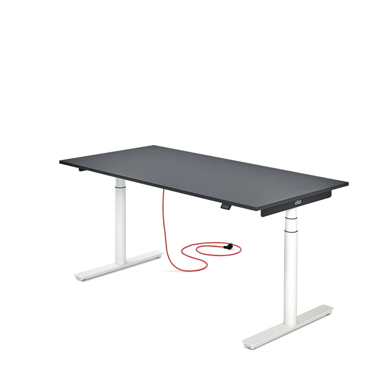 Eliot Original White Tischplatte Soft Graphite 160x80cm