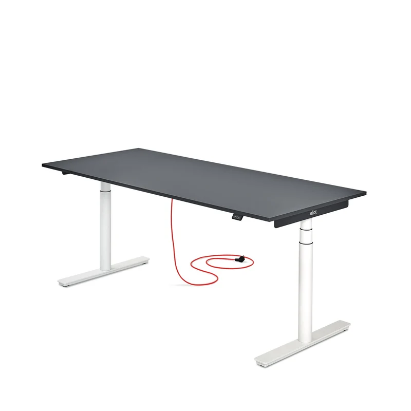 Eliot Original White Tischplatte Soft Graphite 180x80cm
