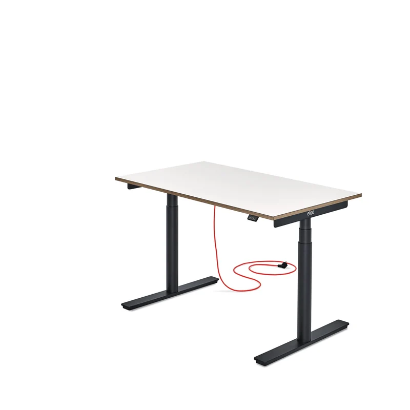 Eliot Original Black Tischplatte Design White 120x70cm