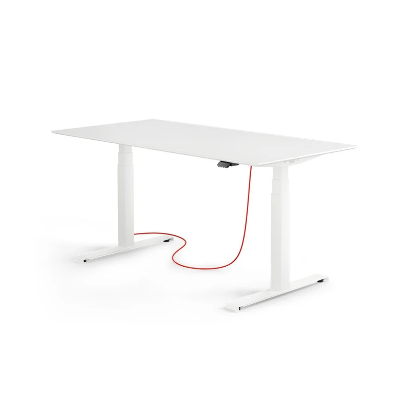 Eliot Lock White Tischplatte MDF White mit Fase 160x80cm