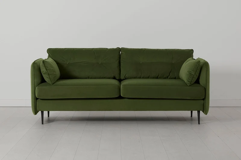 Model 19 Dreisitzer-Sofa, Laubgrün