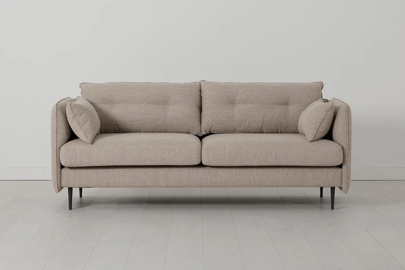 Model 19 Dreisitzer-Sofa, Steingrau