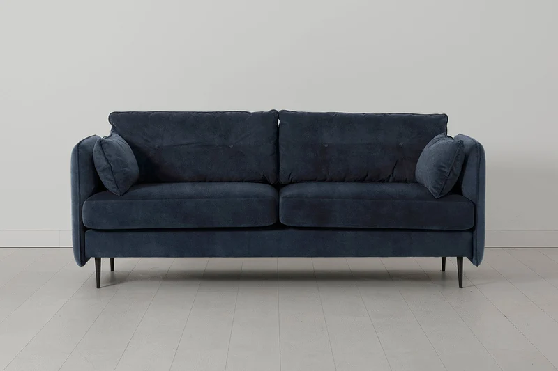 Model 19 Dreisitzer-Sofa, Ozeanblau