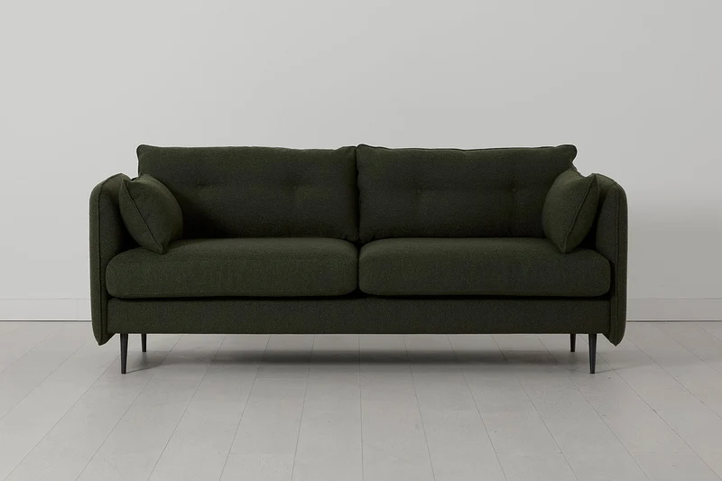 Model 19 Dreisitzer-Sofa, Farngrün