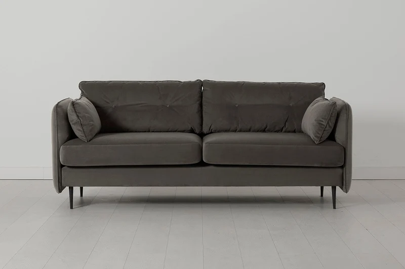 Model 19 Dreisitzer-Sofa, Elefantengrau