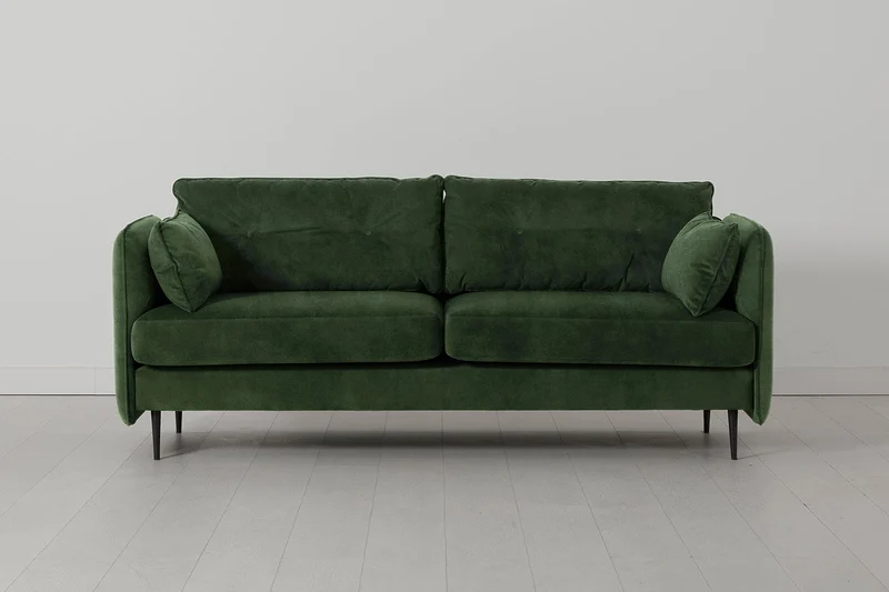 Model 19 Dreisitzer-Sofa, Tannengrün