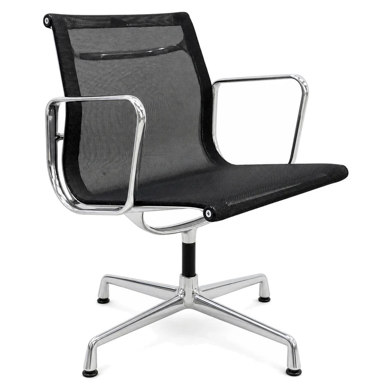 Vitra EA 108 Netz schwarz Alu