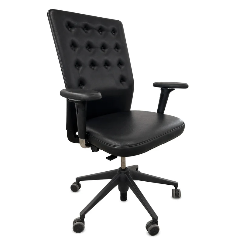 Vitra ID Trim Leder schwarz