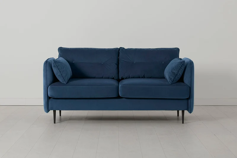 Model 19 Zweisitzer-Sofa, Blaugrün