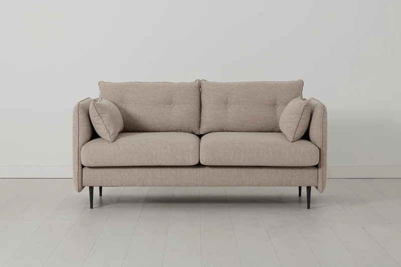 Model 19 Zweisitzer-Sofa, Steingrau