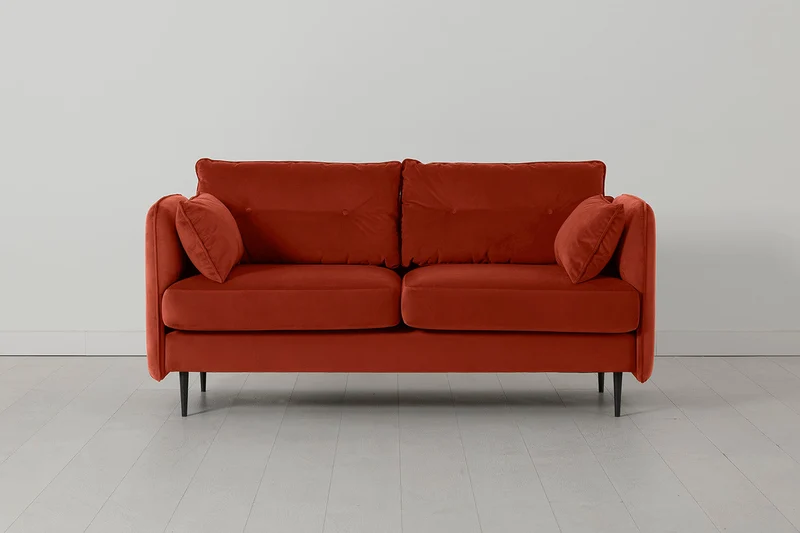 Model 19 Zweisitzer-Sofa, Paprikarot