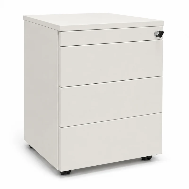 WINI Rollcontainer 4 Schubladen weiß