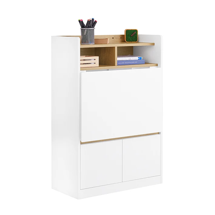 SoBuy | Schreibtisch klappbar | Klapptisch Arbeitstisch | Bürotisch für Homeoffice | FWT109-WN
