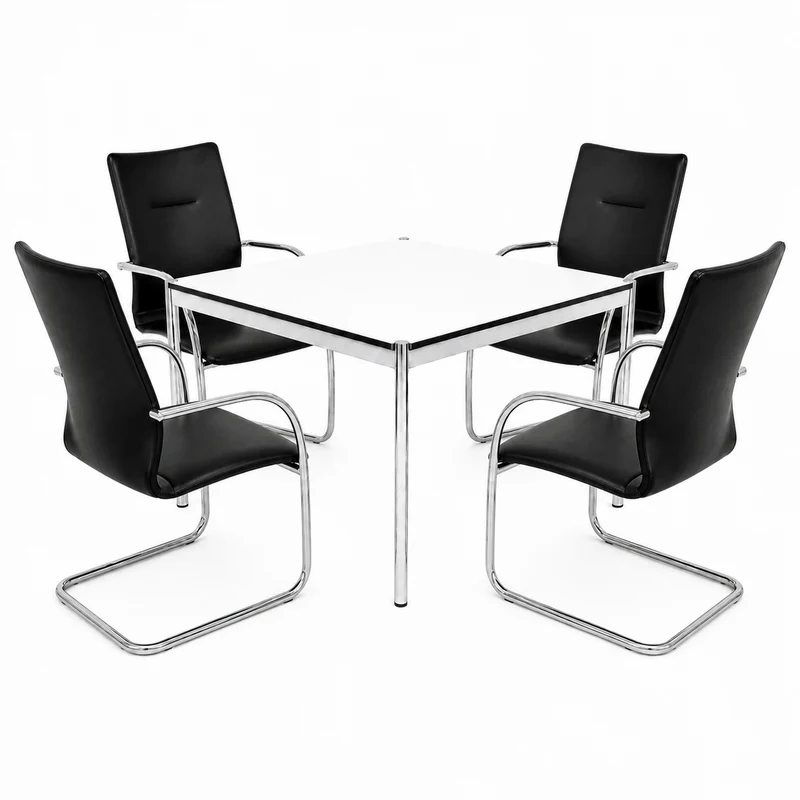 Paket: 4 x Brunner Plaza Leder schwarz