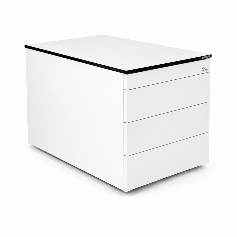 Vario Rollcontainer 4 Schubladen weiß
