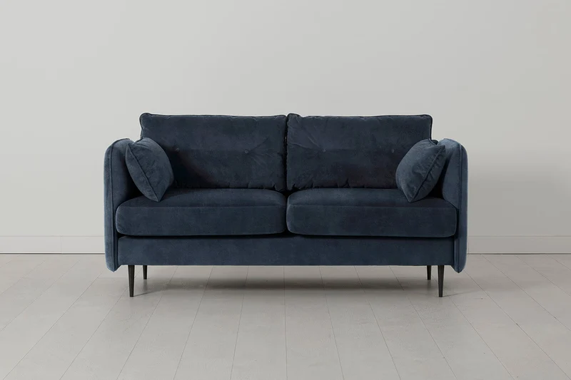 Model 19 Zweisitzer-Sofa, Ozeanblau