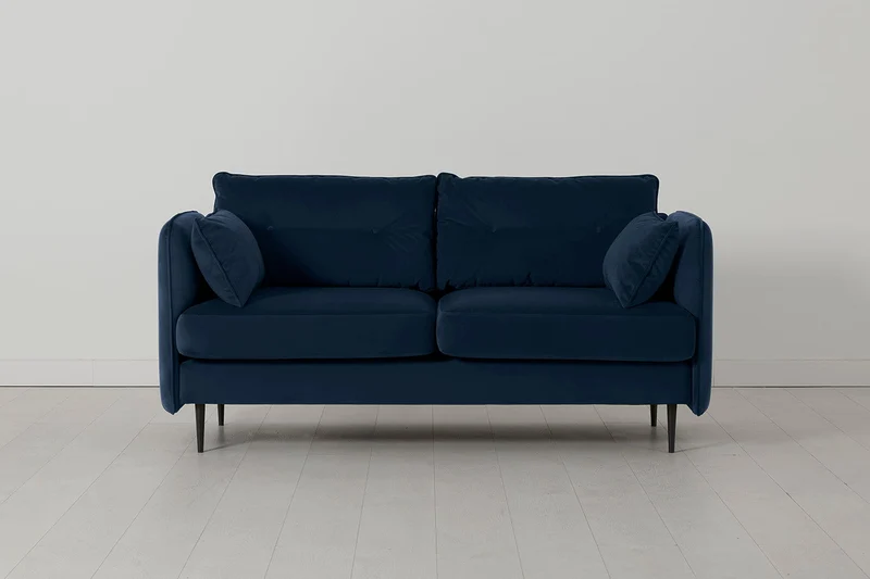 Model 19 Zweisitzer-Sofa, Indigoblau
