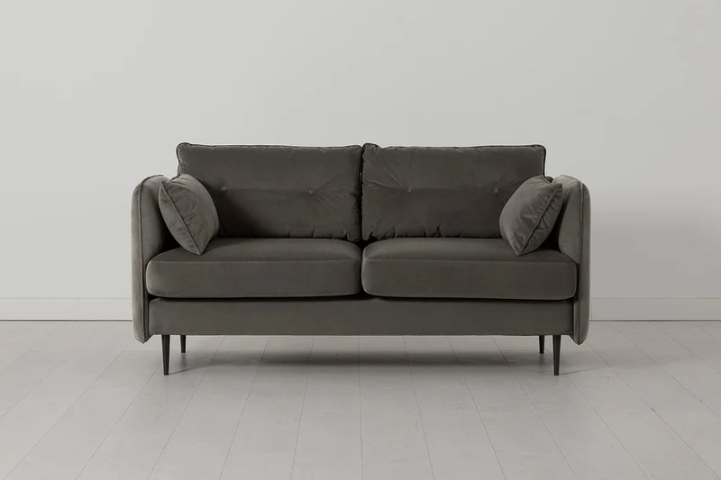 Model 19 Zweisitzer-Sofa, Elefantengrau