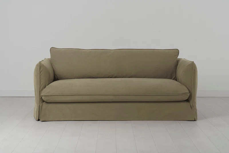 Model 18 Dreisitzer-Sofa, Wiesengrün