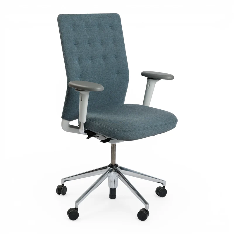 Vitra ID Trim eisblau / moorbraun