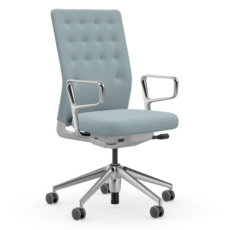 Vitra ID Trim hellblau Ringarmlehne