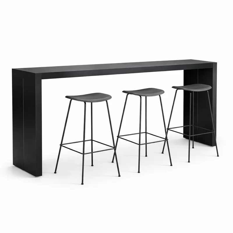 Thekenset LaPalma/Muuto schwarz