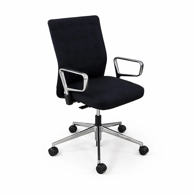 Vitra ID Trim schwarz Ringarmlehne