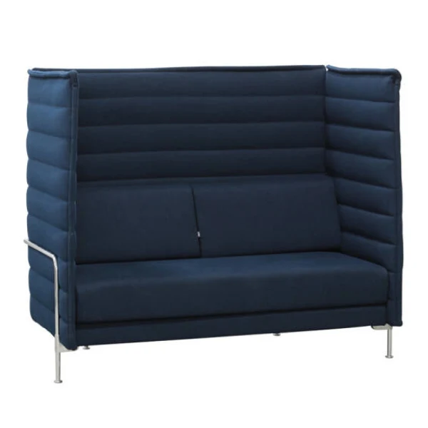 Vitra Alcove Highback 2-Sitzer Sofa dunkelblau