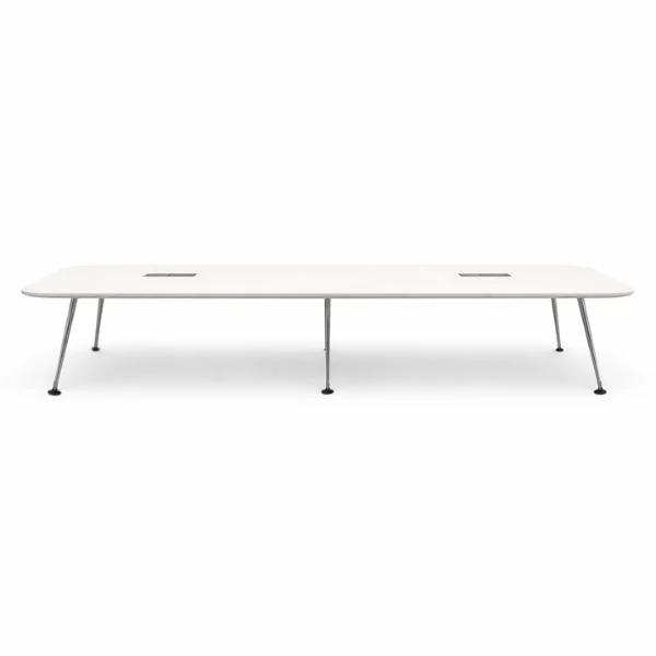 Vitra Medamorph Konferenztisch mit Elektrifizierung 500x130 weiß