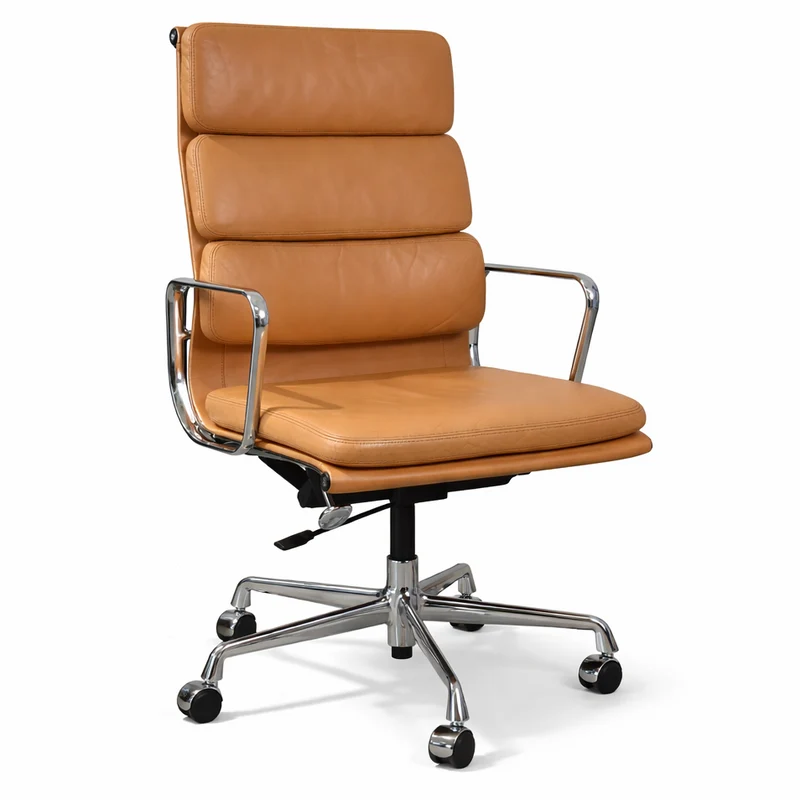 Vitra EA 219 beidseitig Leder beige