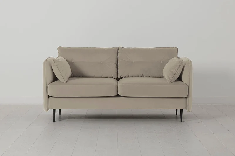 Model 19 Zweisitzer-Sofa, Knochenweiß