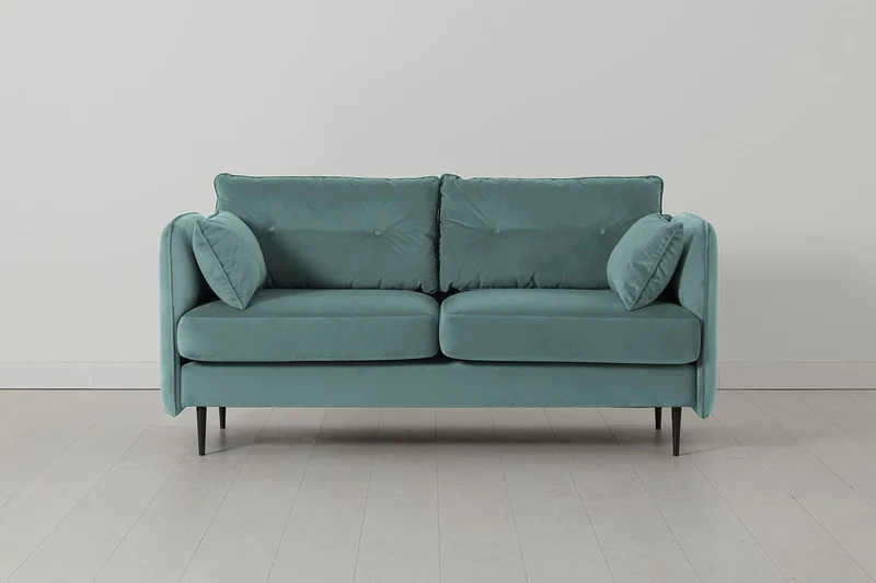 Model 19 Zweisitzer-Sofa, Bergblau