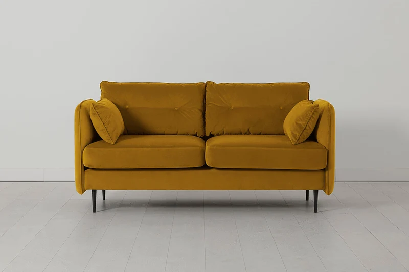 Model 19 Zweisitzer-Sofa, Senfgelb