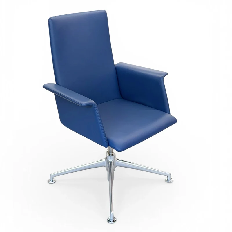 Brunner Fina Konferenzsessel Leder blau