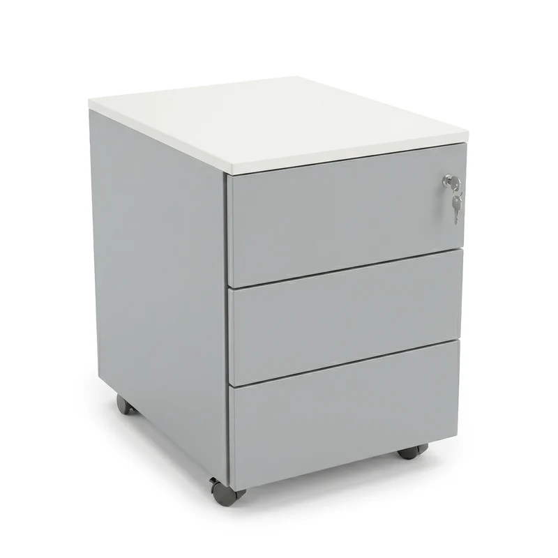 SSI Schäfer Rollcontainer graue Fronten 3 Schubladen