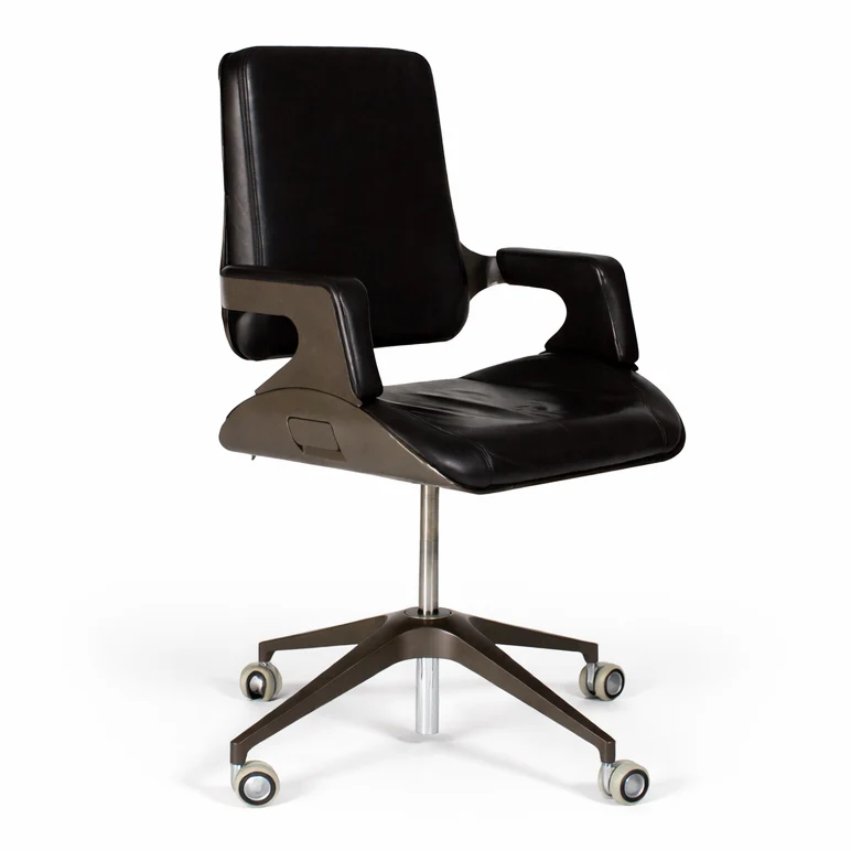 Interstuhl Silver 151S Leder dunkelbraun