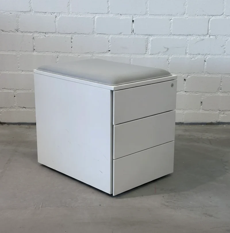 Steelcase Rollcontainer mit Sitzpolster (versch. Farben)