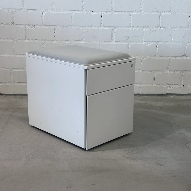 PAKET: 8 x Steelcase Rollcontainer mit Sitzpolster
