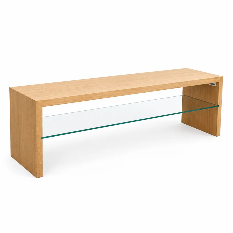 Lowboard Holz/Glas Schreinerarbeit