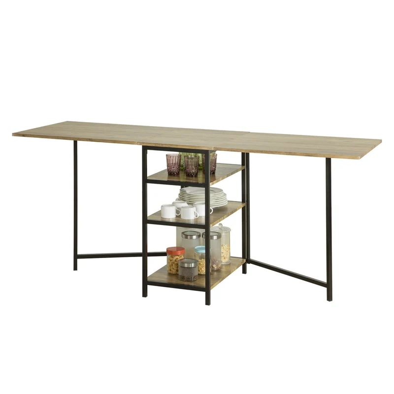 SoBuy | klappbarer Esstisch | Küchentisch | Holztisch | Klapptisch | FWT62-N