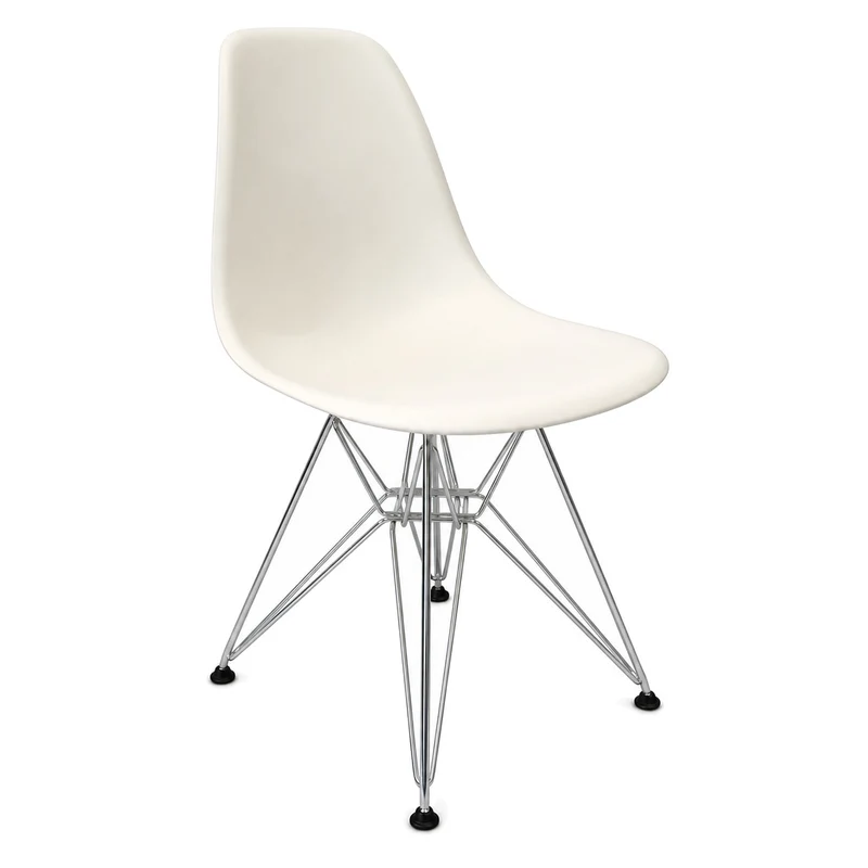 Vitra Eames Plastic Side Chair DSR weiß