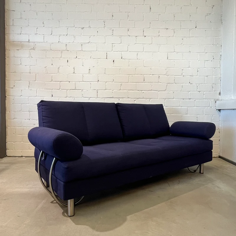 Zanotta Sofa Europa dunkelblau