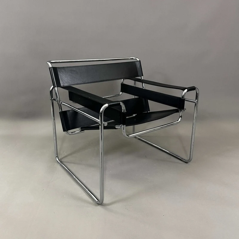 Knoll Wassily Chair Leder schwarz