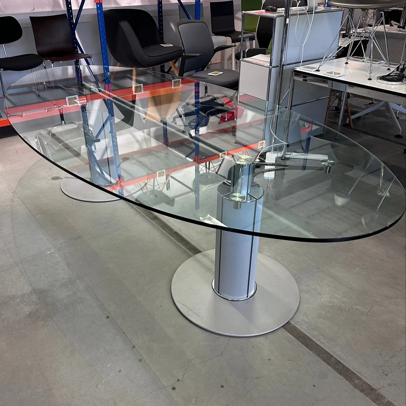 Konferenztisch Glas 320x135