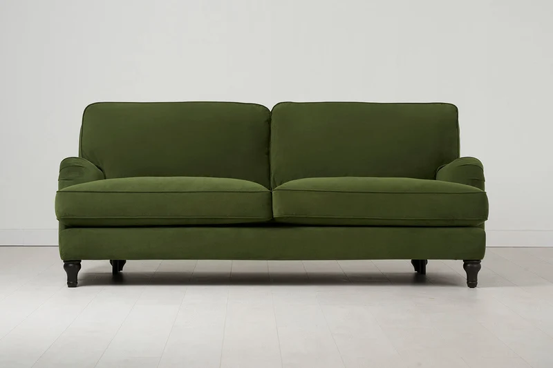 Dreisitzer-Sofa Model 15, Laubgrün