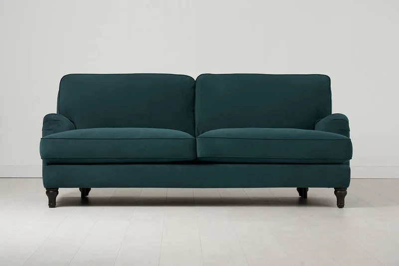 Dreisitzer-Sofa Model 15, Eisvogelblau