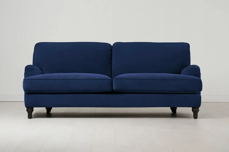 Dreisitzer-Sofa Model 15, Indigoblau