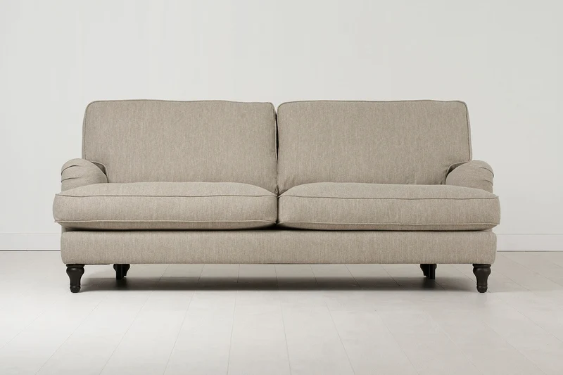 Dreisitzer-Sofa Model 15, Steingrau
