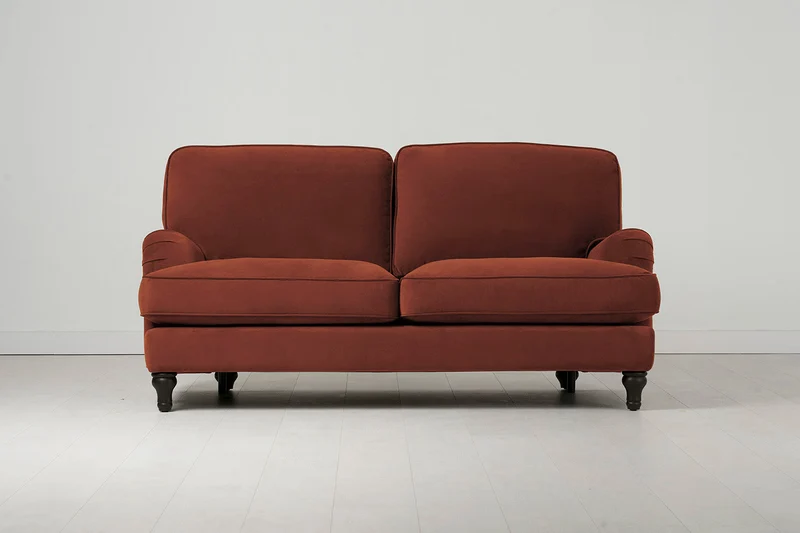 Model 15 2 Seater Sofa, Ziegelrot